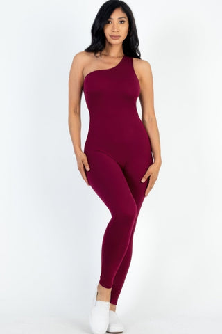 Auburn One Shoulder Jumpsuit