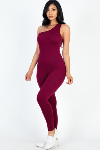 Auburn One Shoulder Jumpsuit
