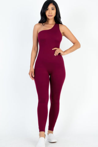 Auburn One Shoulder Jumpsuit