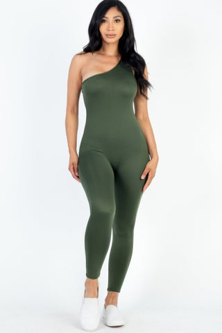 Auburn One Shoulder Jumpsuit