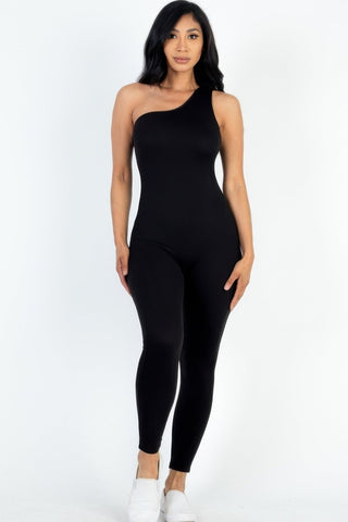 Auburn One Shoulder Jumpsuit