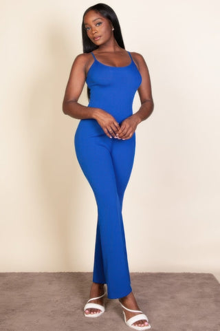 Pioneertown Ribbed Wide Leg Jumpsuit