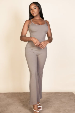 Pioneertown Ribbed Wide Leg Jumpsuit