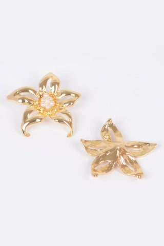 Creston Sculpted Floral Statement Earrings