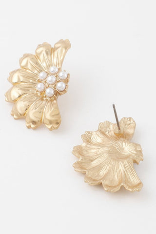 Ladysmith Pearl Floral Earrings