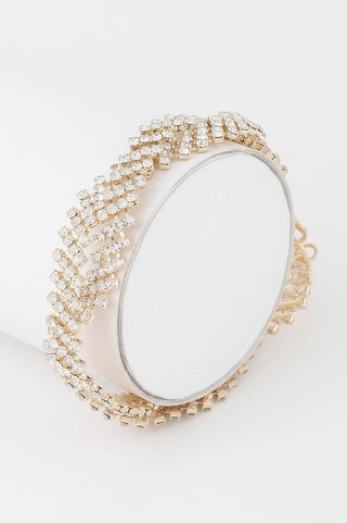 Forte Twisted Rhinestone Bracelet