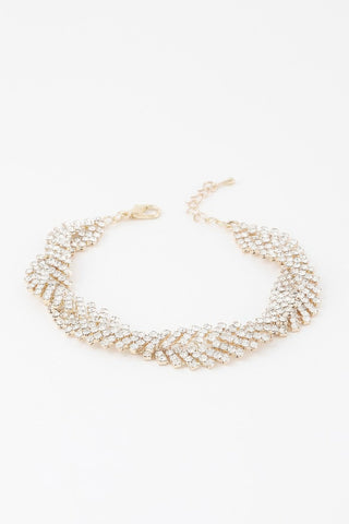 Forte Twisted Rhinestone Bracelet