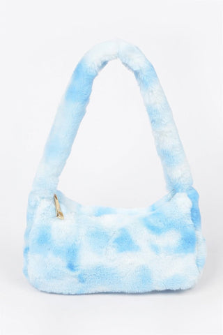 Dawson Creek Tie-Dye Faux Fur Shoulder Bag
