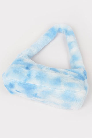 Dawson Creek Tie-Dye Faux Fur Shoulder Bag
