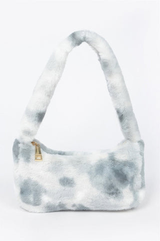 Dawson Creek Tie-Dye Faux Fur Shoulder Bag