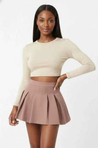 Sonora High-Waist Pleated Mini Skirt – view 8