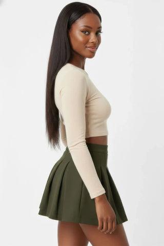 Sonora High-Waist Pleated Mini Skirt – view 2