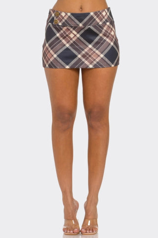Sutter Creek Plaid Mini Skirt – view 4