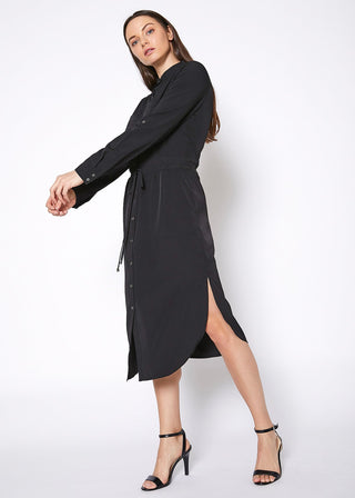 Capilano Mock-Neck Shirt Dress