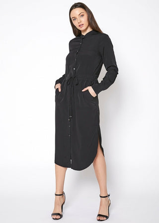 Capilano Mock-Neck Shirt Dress