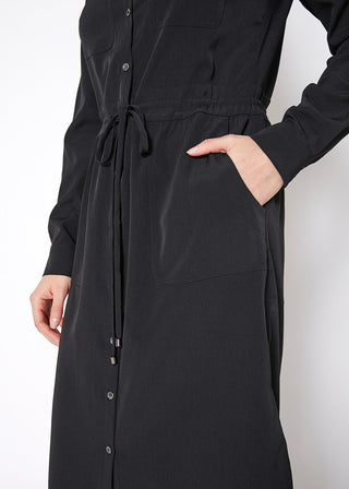 Capilano Mock-Neck Shirt Dress