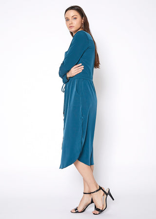 Capilano Mock-Neck Shirt Dress
