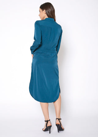 Capilano Mock-Neck Shirt Dress