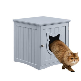 Decorative Cat House & Litter Box Enclosure