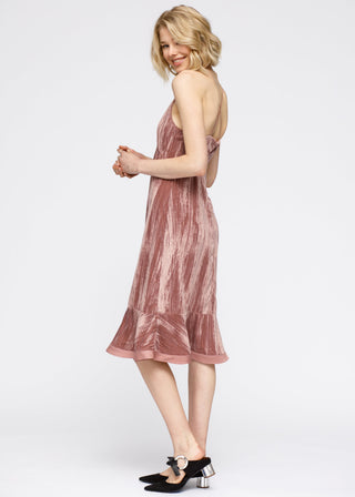 Corte Madera Crushed Velvet Midi Dress