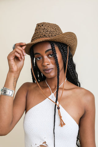 Woven Western Cowboy Hat