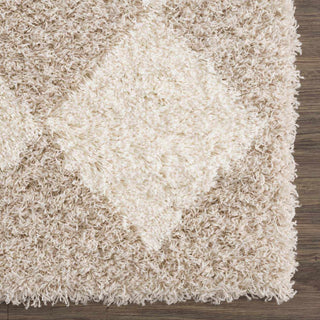 High-Pile Diamond Area Rug