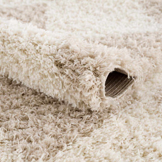 High-Pile Diamond Area Rug