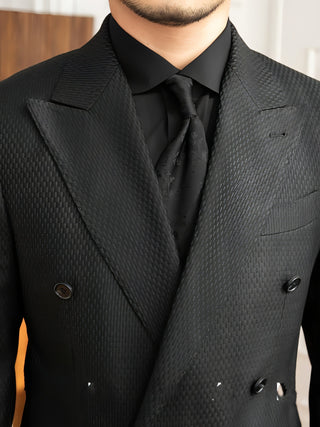 Texture Plaid Suit