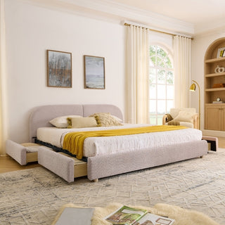 Qualicum Curved Headboard Storage Bed