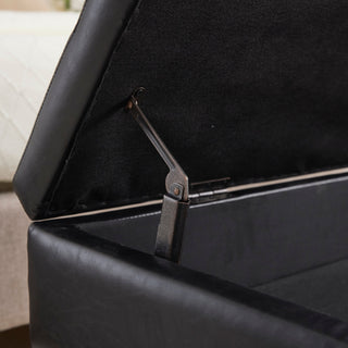 Teddy Wool Fabric Storage Footstool