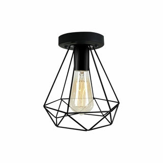 Wire Cage Ceiling Flush Light