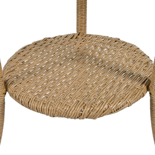 3-Piece Outdoor Rattan Patio Set with Cushions
