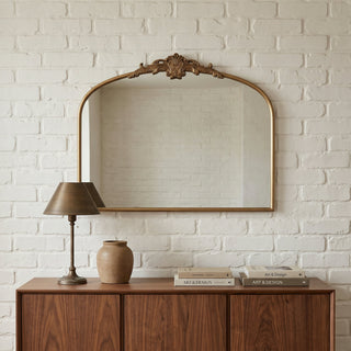 Hedley French Baroque Arched Wall Mirror