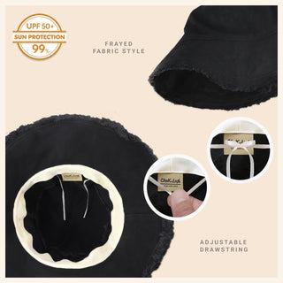 Seabright Frayed Bucket Hat