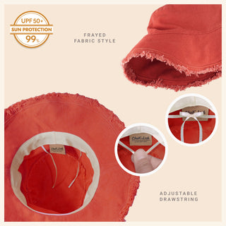 Seabright Frayed Bucket Hat