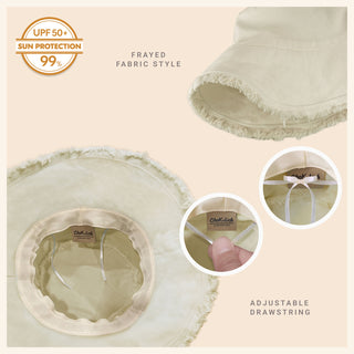 Seabright Frayed Bucket Hat