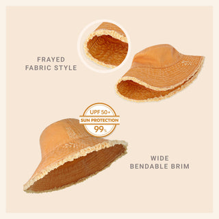 Seabright Frayed Bucket Hat