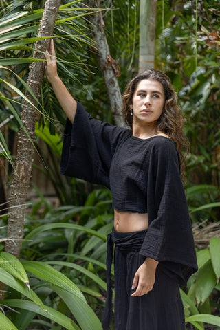 Elkford Organic Cotton Cropped Top
