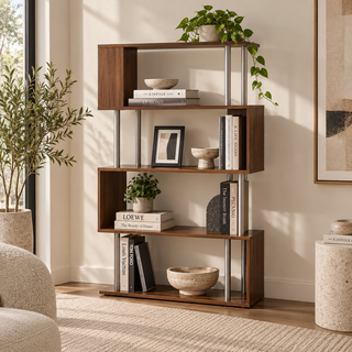 Franza Four Tier Open Storage Display Bookcase