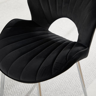 Modern Hollow-Back Upholstered Chair