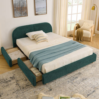 Qualicum Curved Headboard Storage Bed