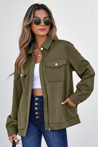 Collared Zip-Up Jacket