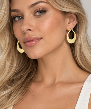Orb Gold Iron Earrings