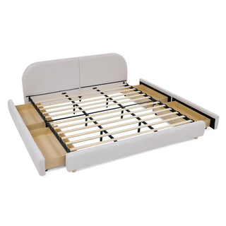 Qualicum Curved Headboard Storage Bed