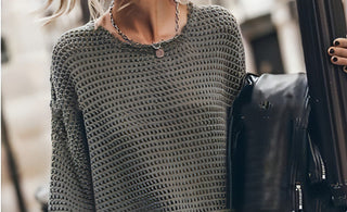 Aveline Twist-Knit Sweater Dress