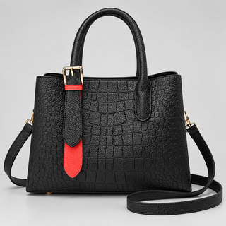 Cailyn Textured Croc Handbag