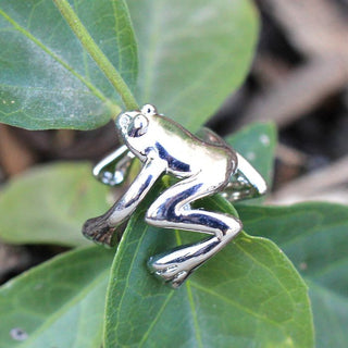Stainless Steel Tree Frog Ear Cuff