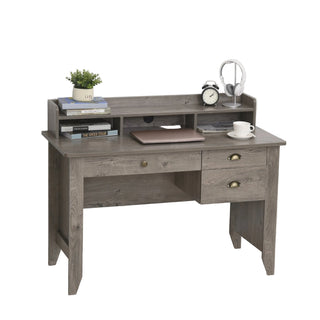 Home Office Desk With Storage Hutch