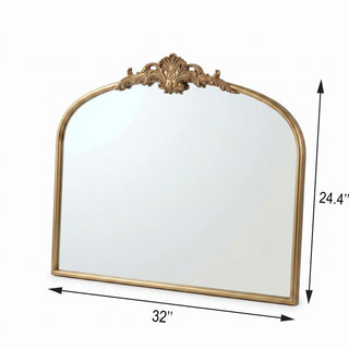Hedley French Baroque Arched Wall Mirror