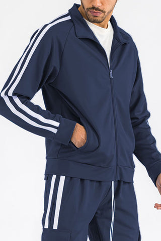 Easton Two Stripe Zip Up Track Jacket